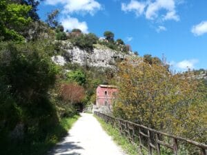 Cicloturismo nella valle dell'anapo - il percorso